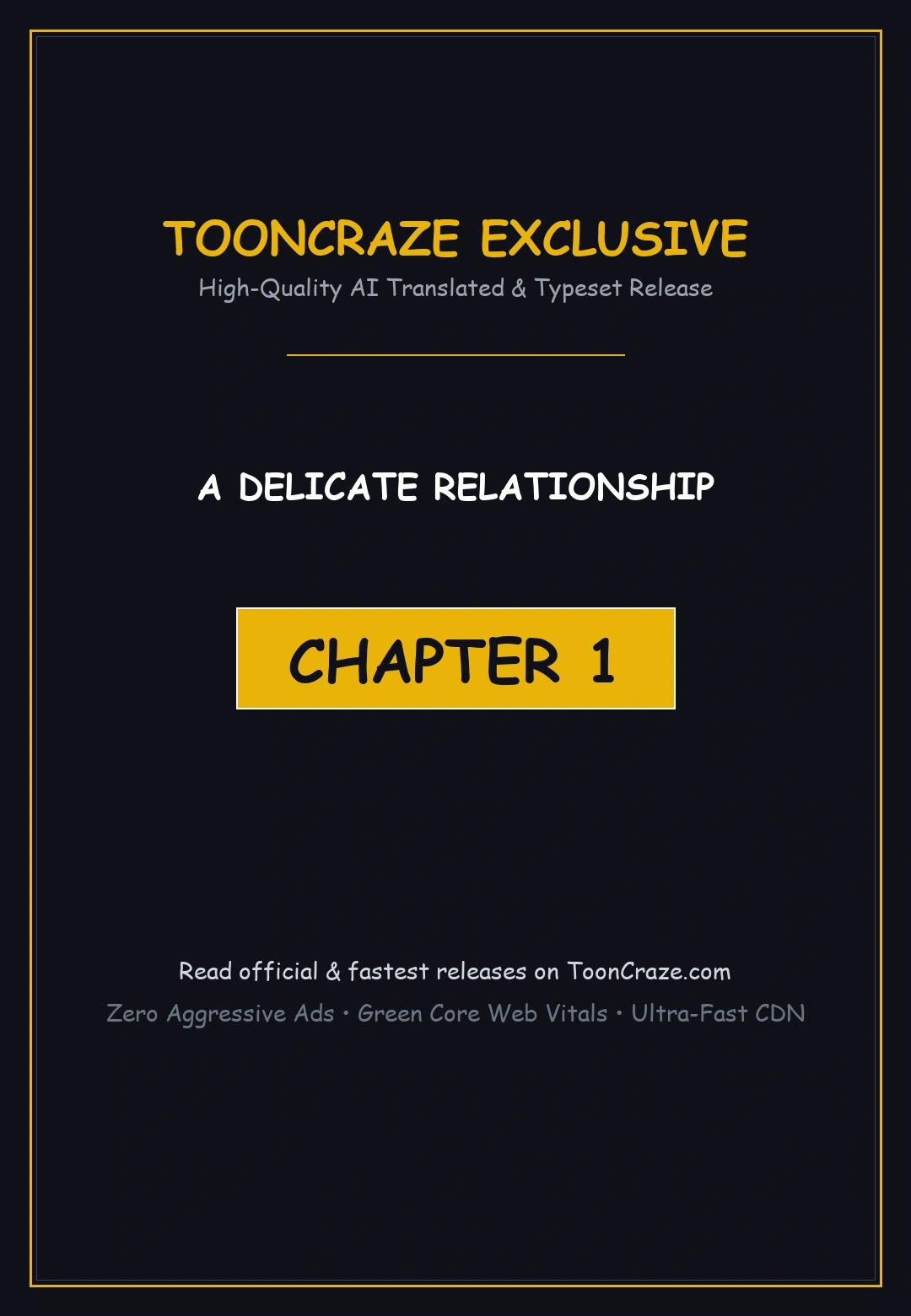 A Delicate Relationship Chapter 1 - Page 1