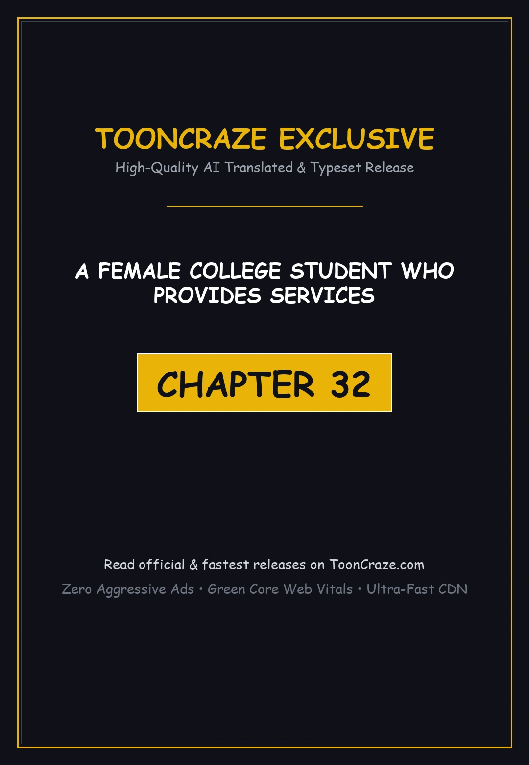 A Female College Student Who Provides Services Chapter 32 - Page 1