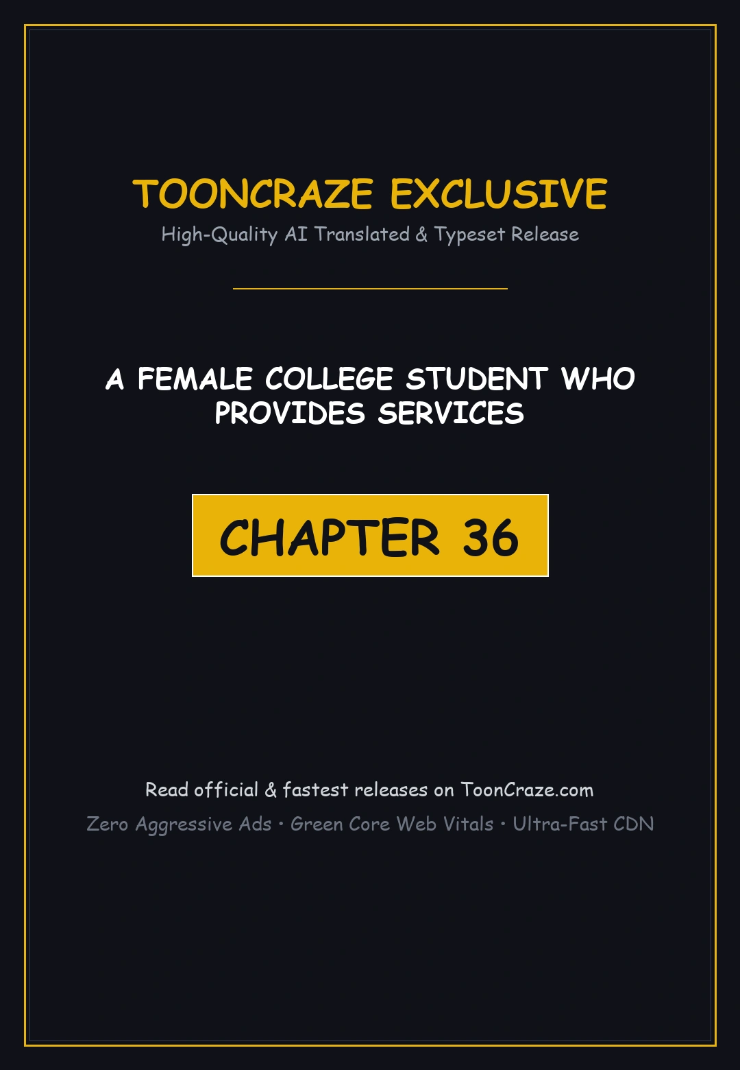A Female College Student Who Provides Services Chapter 36 - Page 1
