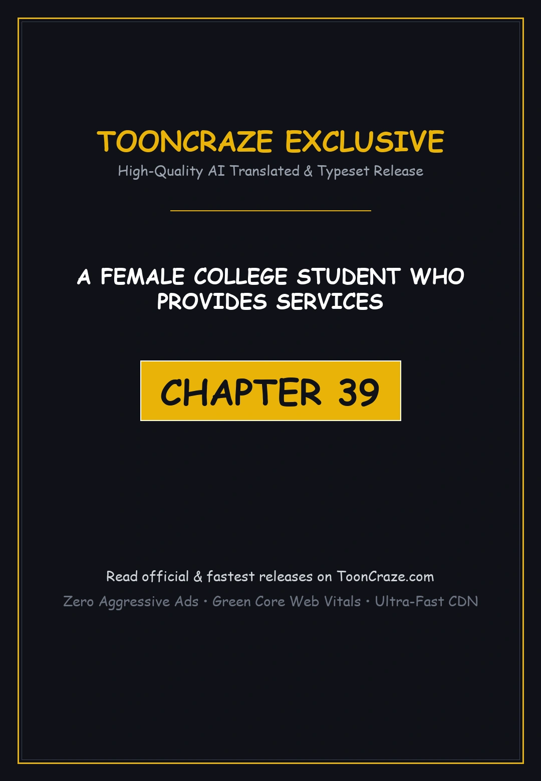 A Female College Student Who Provides Services Chapter 39 - Page 1