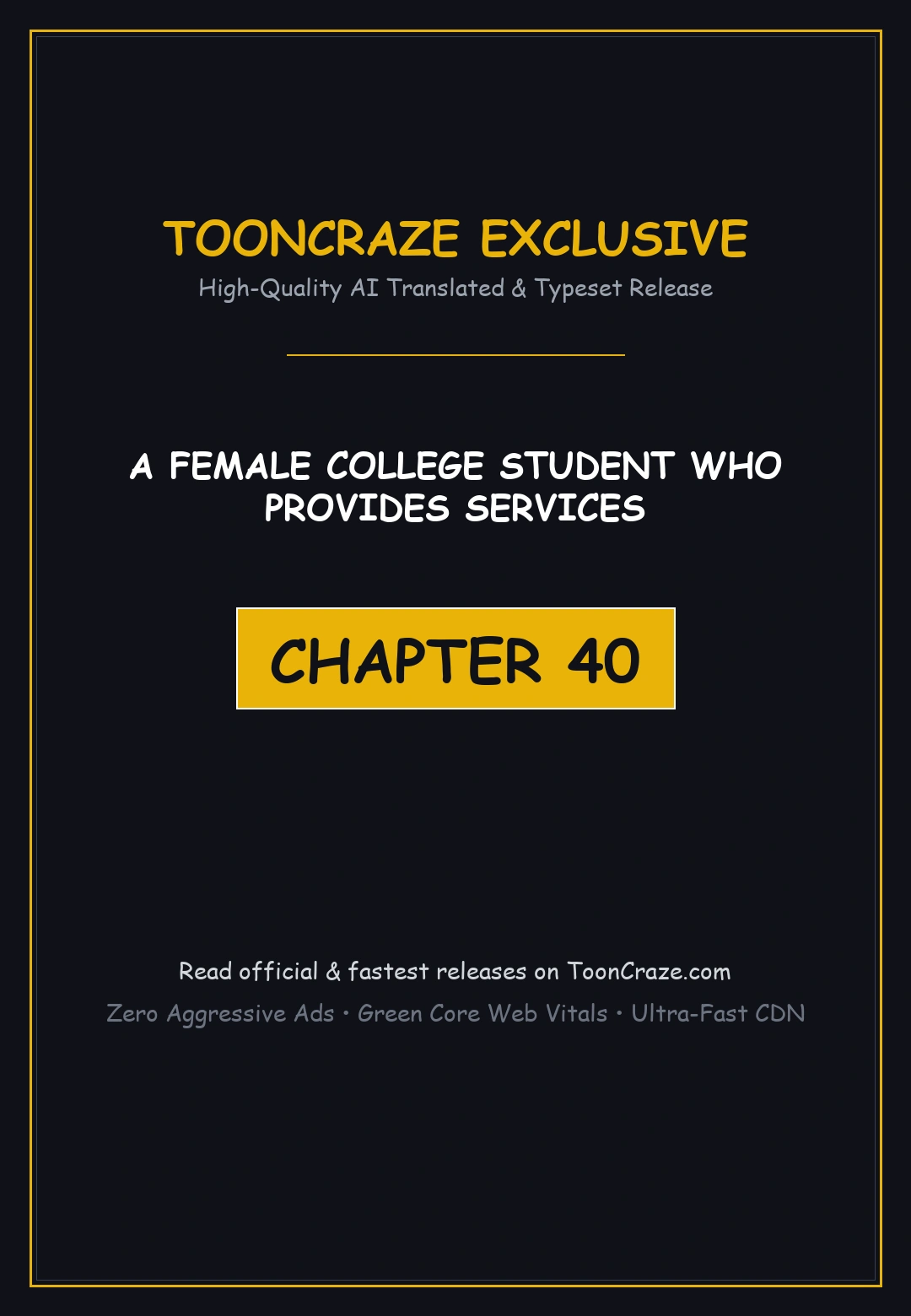 A Female College Student Who Provides Services Chapter 40 - Page 1