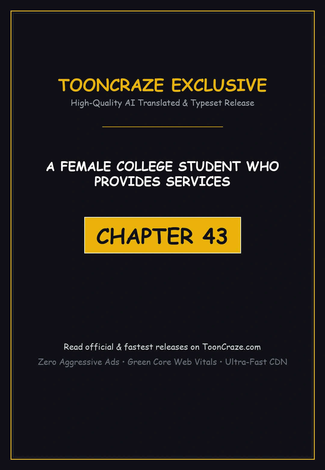 A Female College Student Who Provides Services Chapter 43 - Page 1