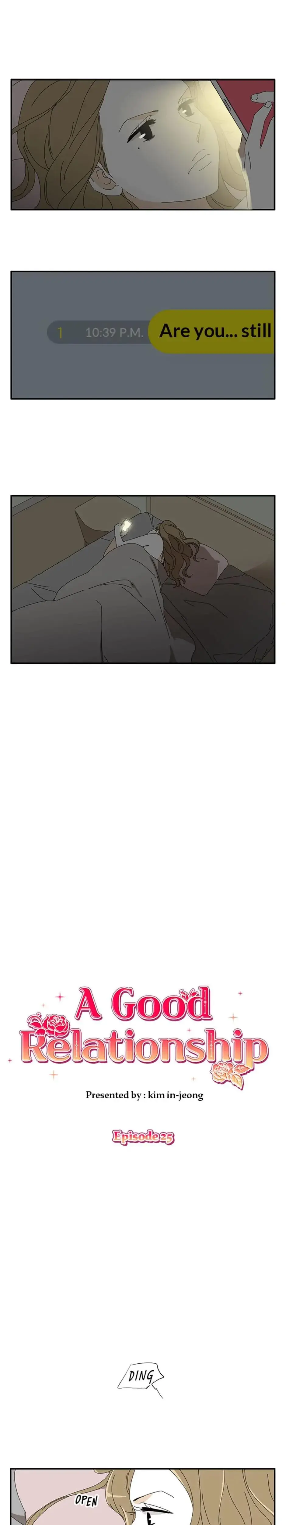 A Good Relationship Chapter 25 - Page 1