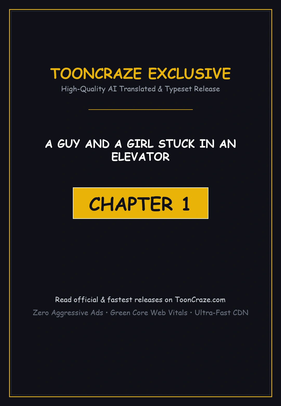 A Guy And A Girl Stuck In An Elevator Chapter 1 - Page 1