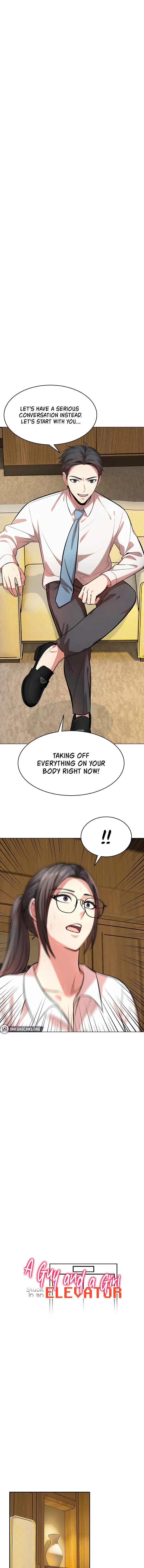 A Guy And A Girl Stuck In An Elevator Chapter 16 - Page 1