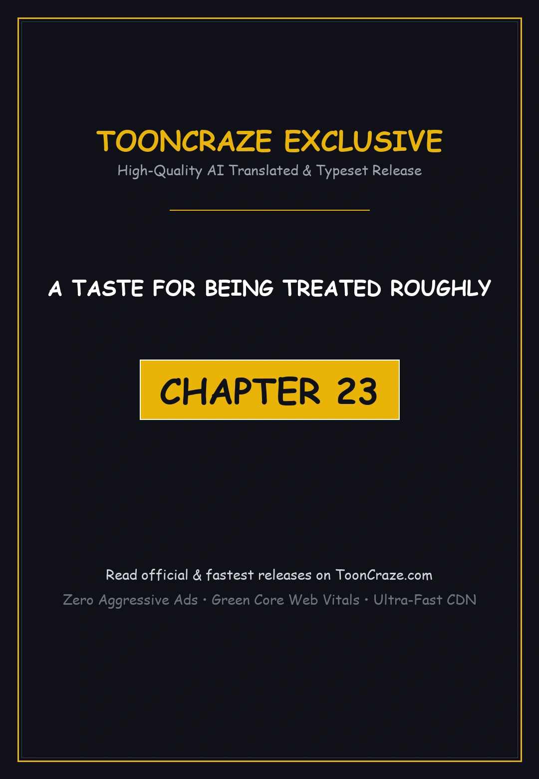 A Taste For Being Treated Roughly Chapter 23 - Page 1