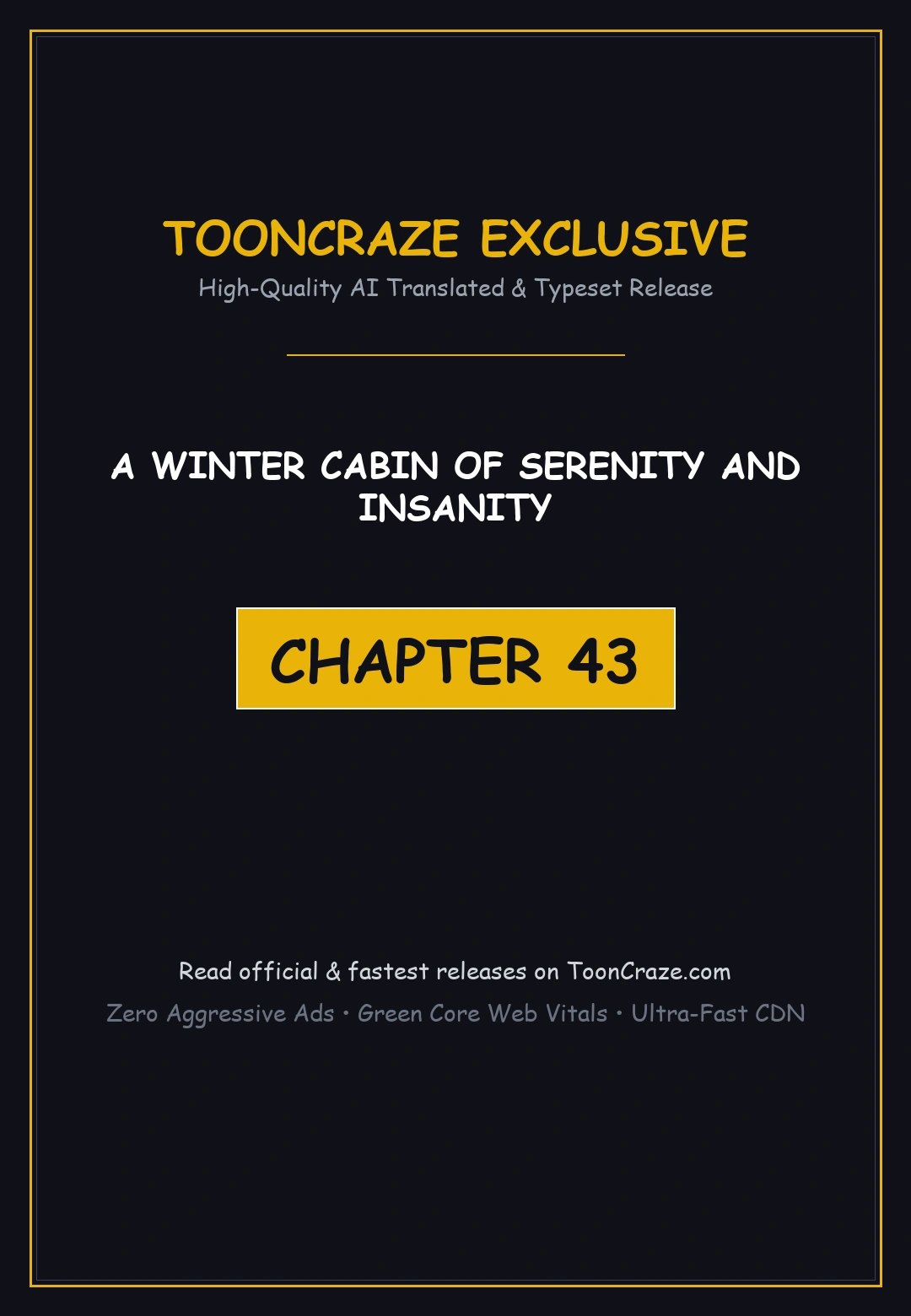 A Winter Cabin Of Serenity And Insanity Chapter 43 - Page 1
