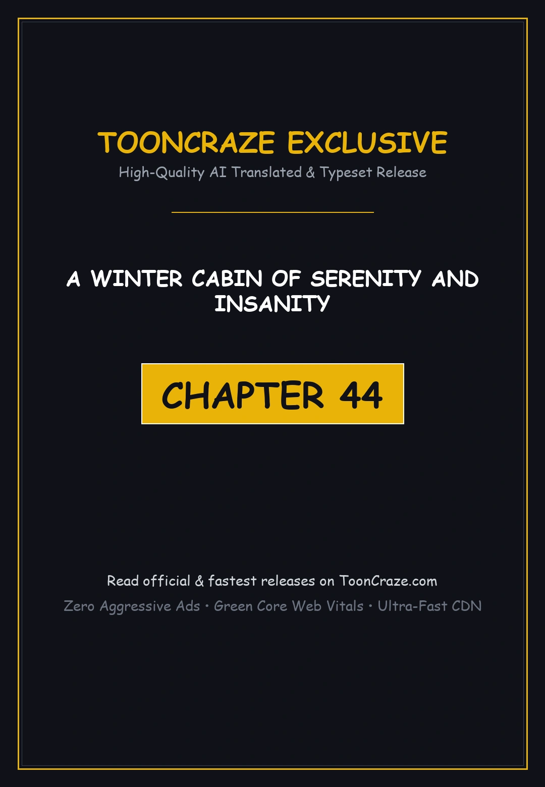 A Winter Cabin Of Serenity And Insanity Chapter 44 - Page 1