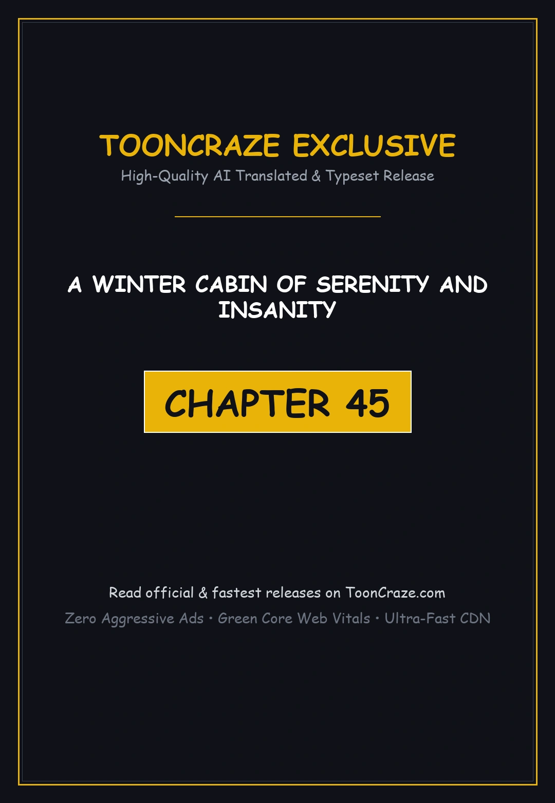 A Winter Cabin Of Serenity And Insanity Chapter 45 - Page 1