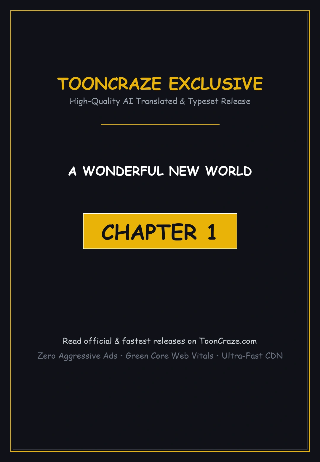 A Wonderful New World Chapter 1 - Page 1