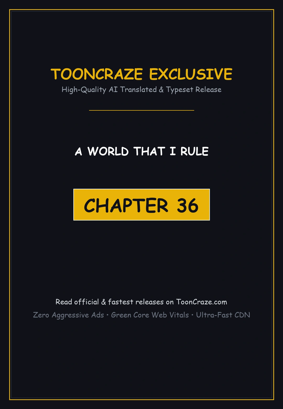 A World That I Rule Chapter 36 - Page 1