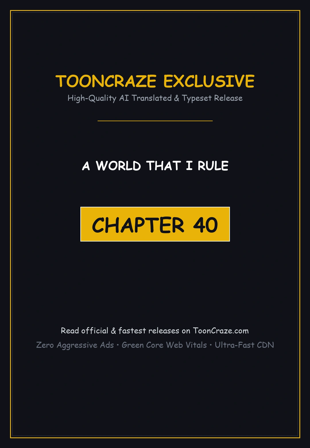 A World That I Rule Chapter 40 - Page 1