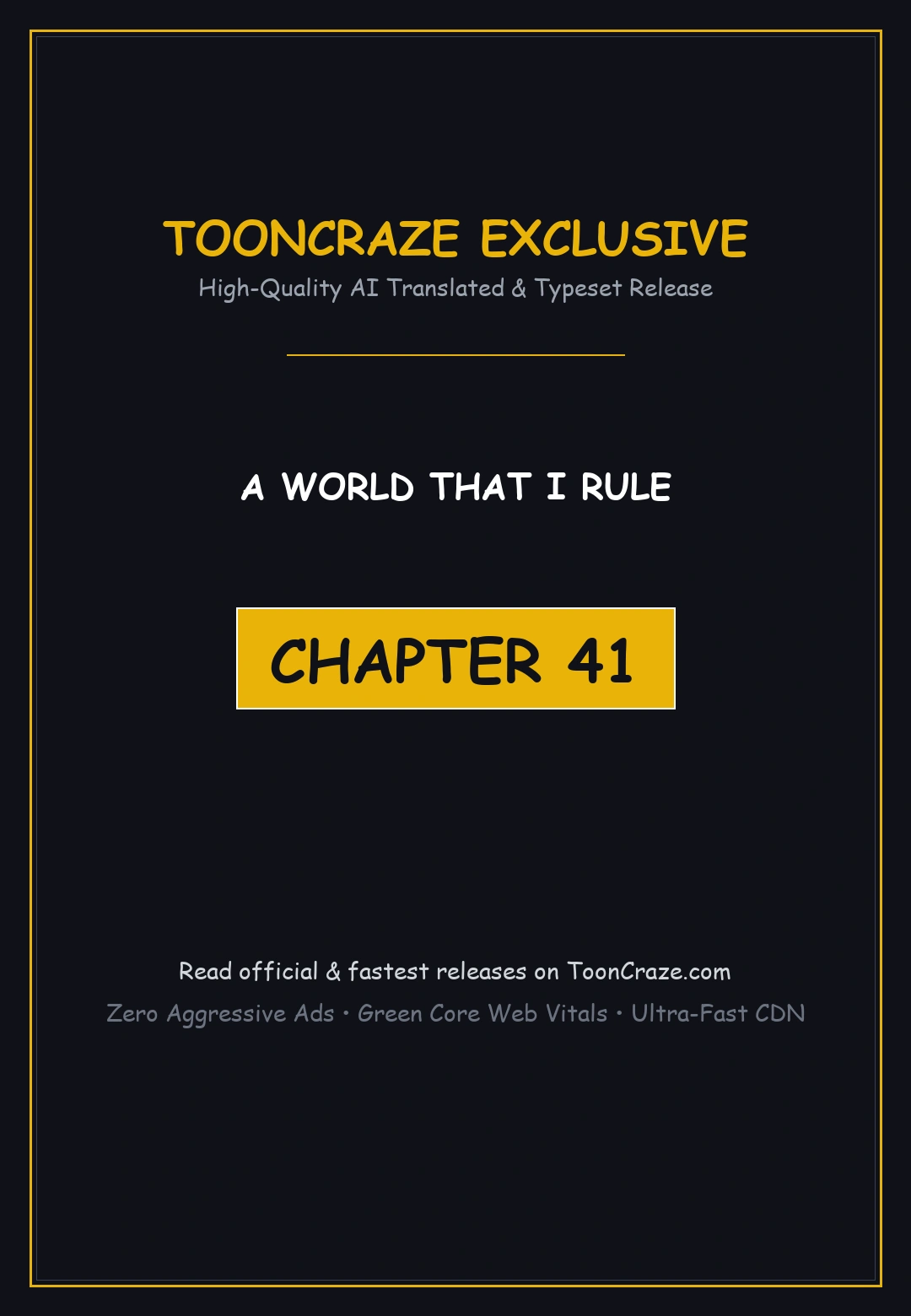 A World That I Rule Chapter 41 - Page 1