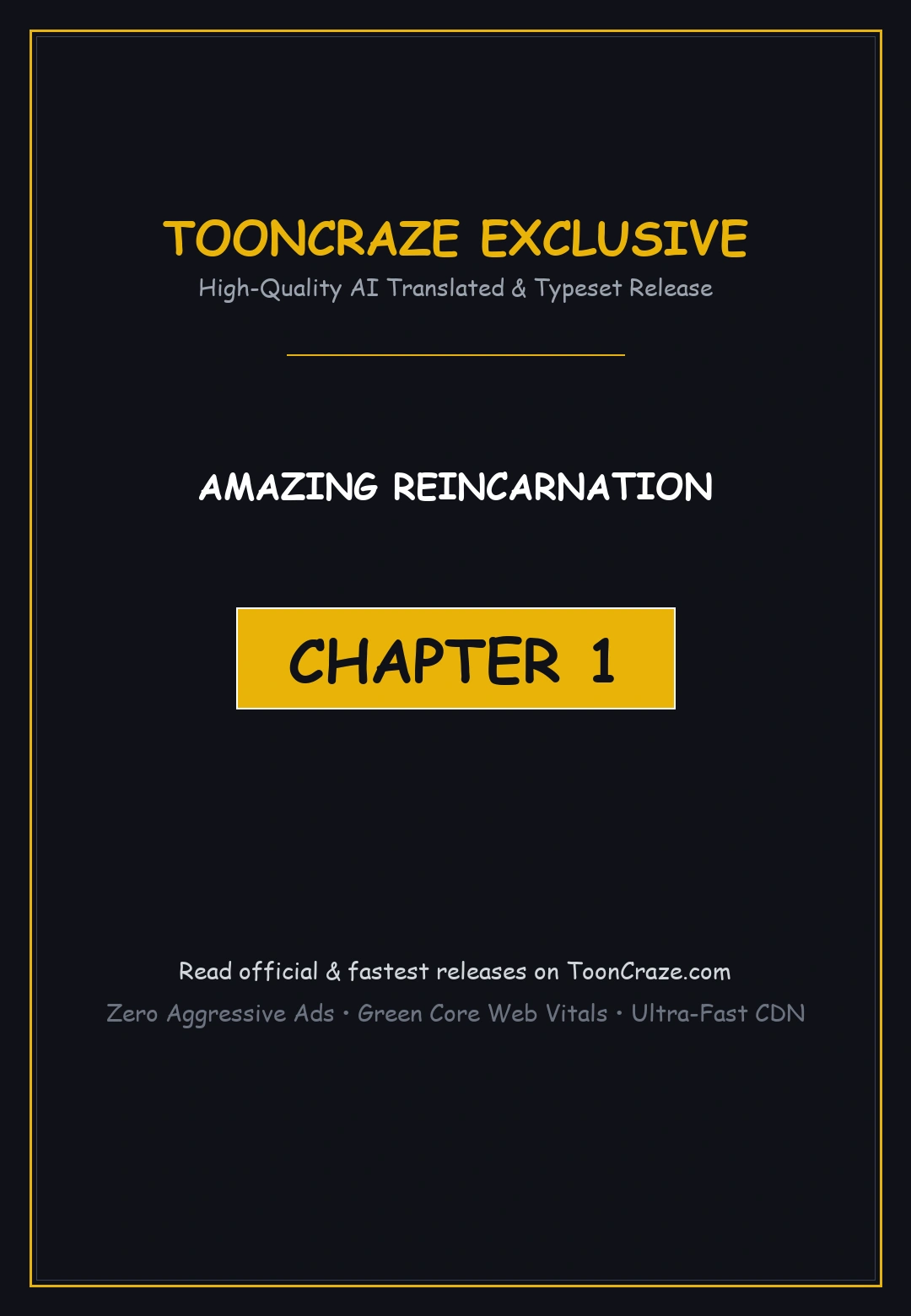 Amazing Reincarnation Chapter 1 - Page 1