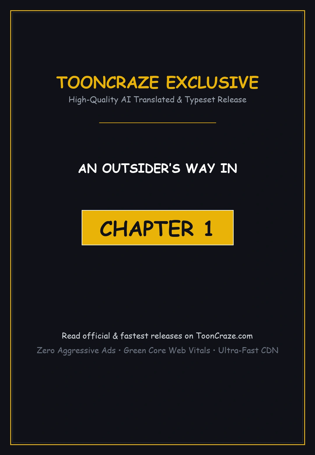 An Outsiders Way In Chapter 1 - Page 1