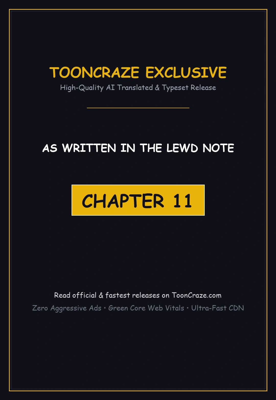 As Written In The Lewd Note Chapter 11 - Page 1