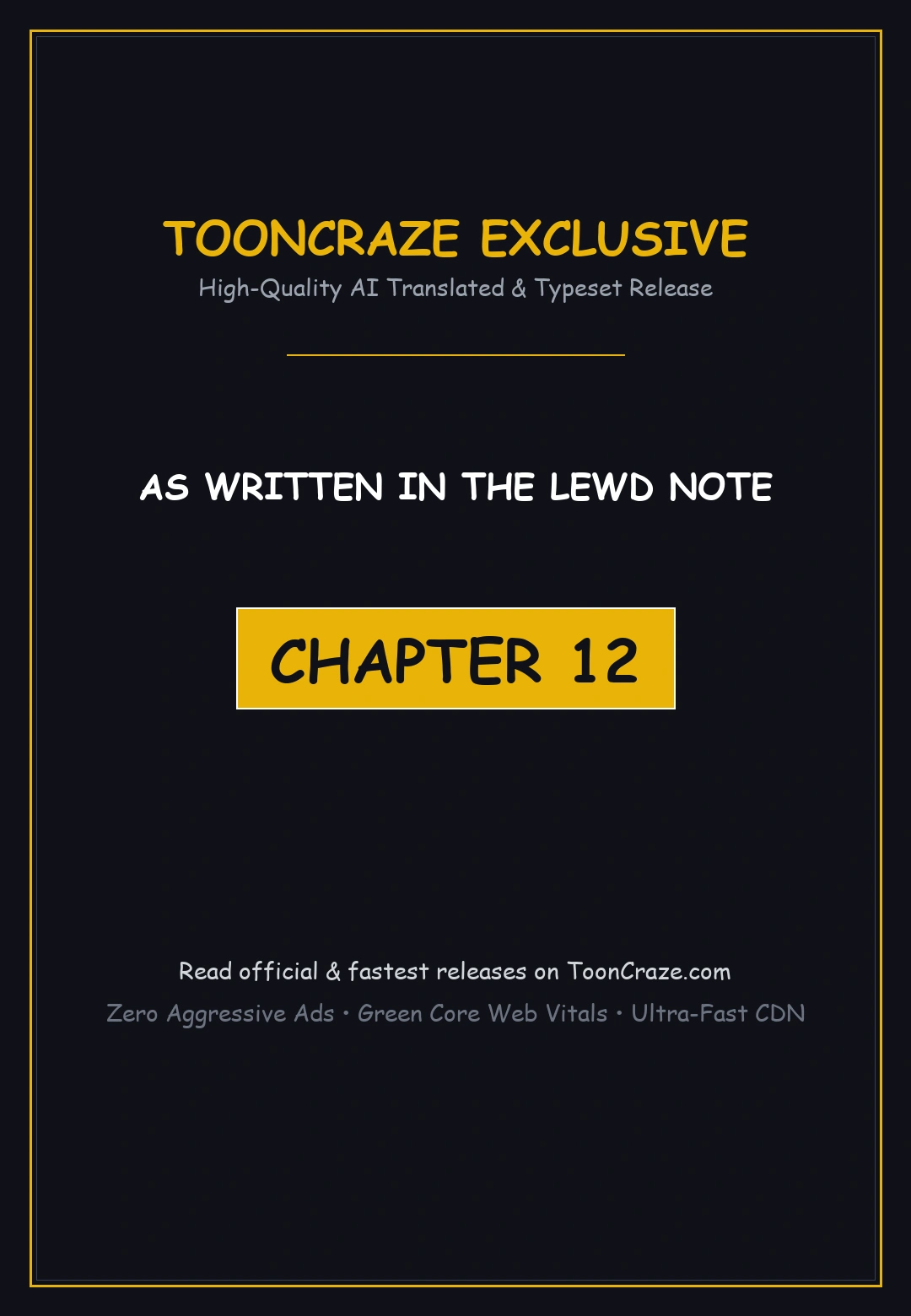 As Written In The Lewd Note Chapter 12 - Page 1