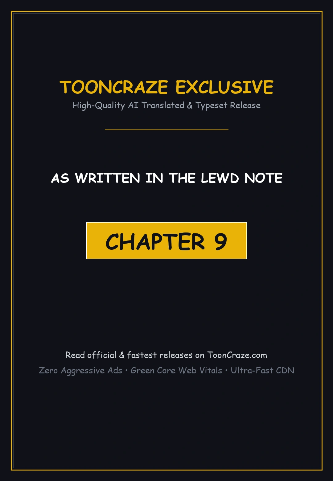 As Written In The Lewd Note Chapter 9 - Page 1