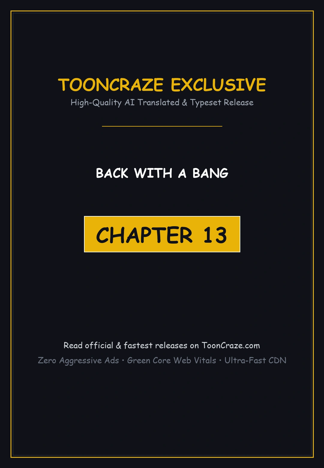 Back With A Bang Chapter 13 - Page 1