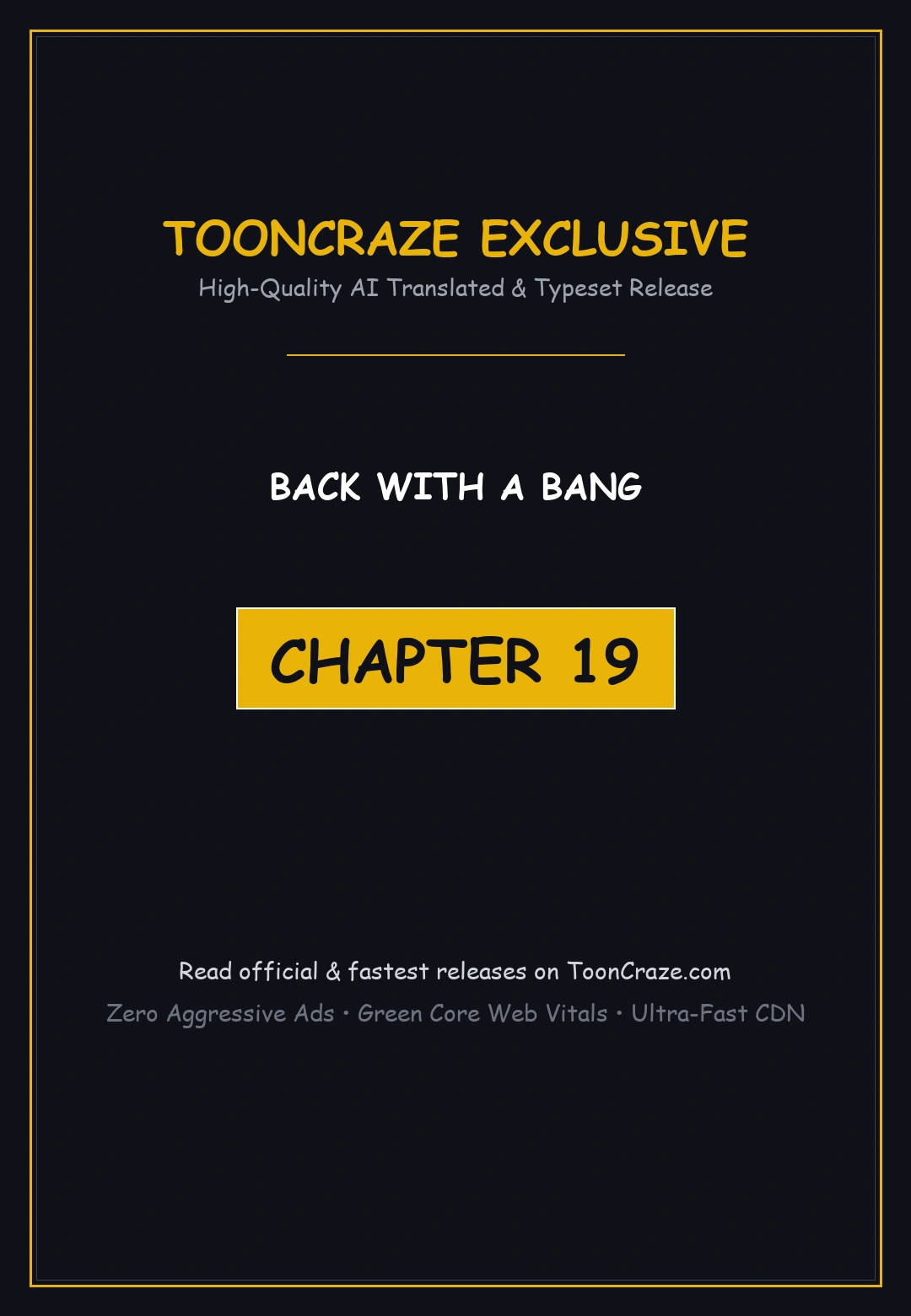 Back With A Bang Chapter 19 - Page 1