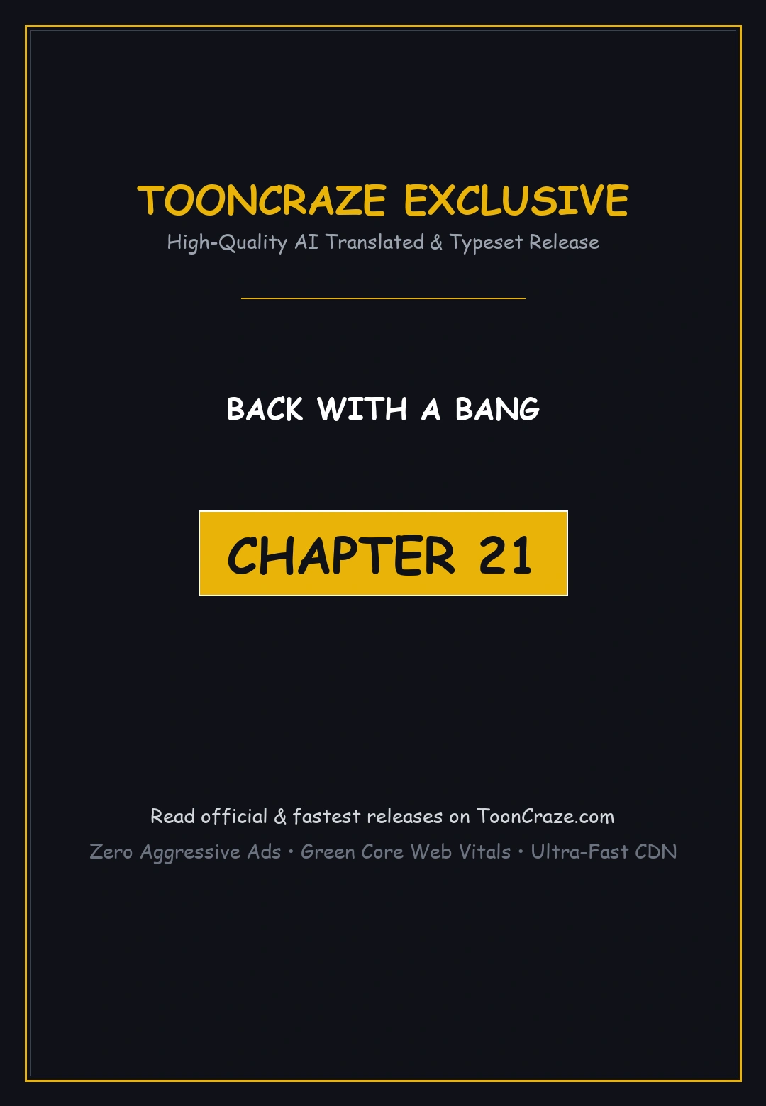 Back With A Bang Chapter 21 - Page 1
