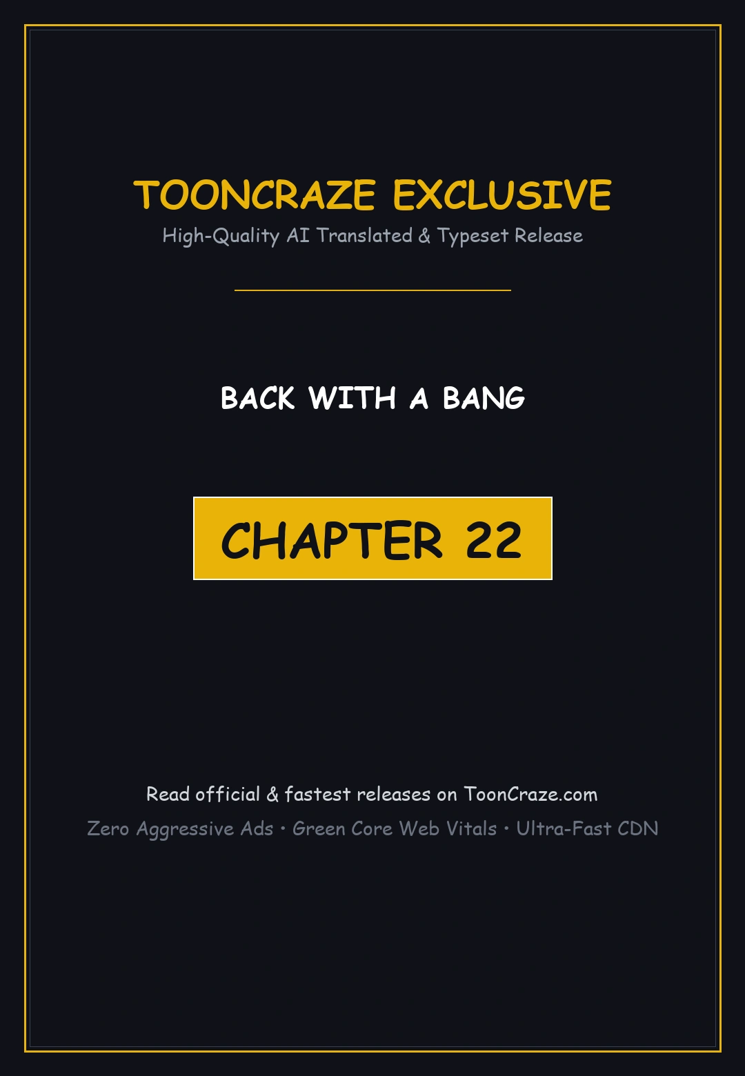 Back With A Bang Chapter 22 - Page 1