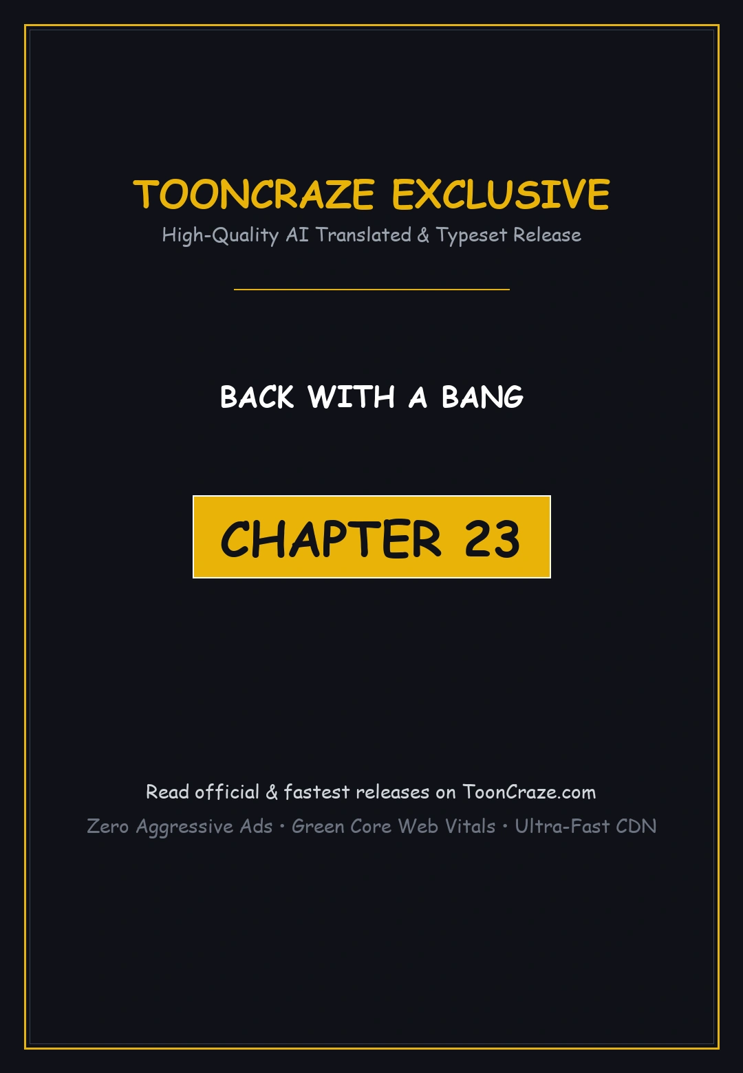 Back With A Bang Chapter 23 - Page 1