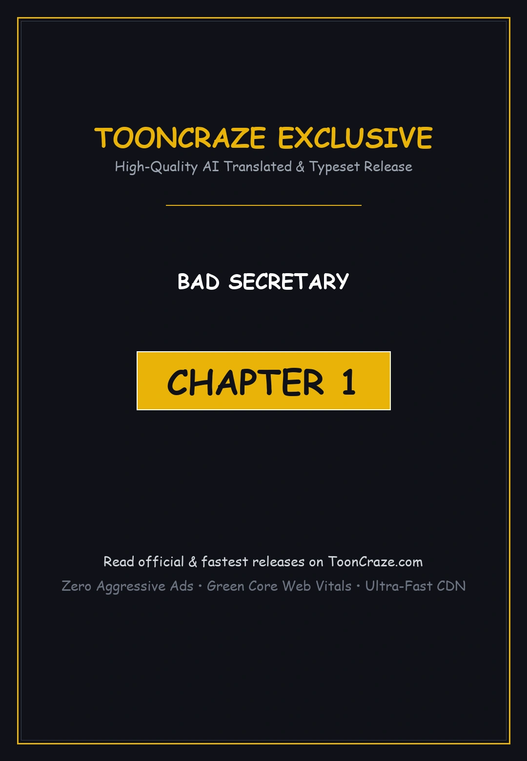 Bad Secretary Chapter 1 - Page 1