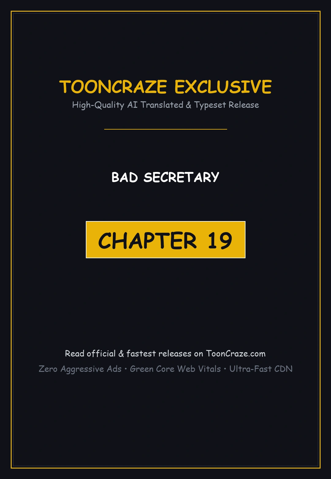 Bad Secretary Chapter 19 - Page 1