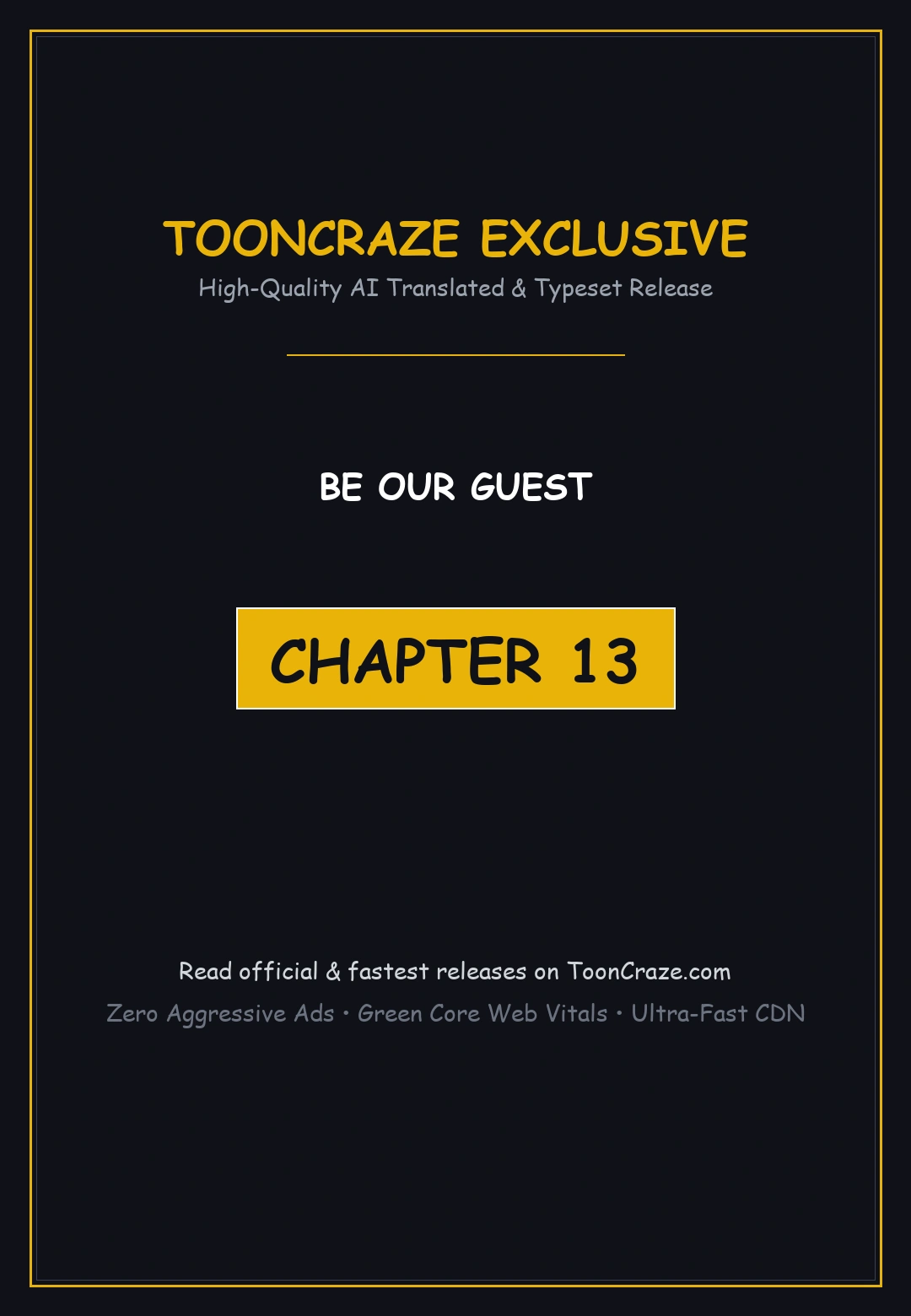 Be Our Guest Chapter 13 - Page 1