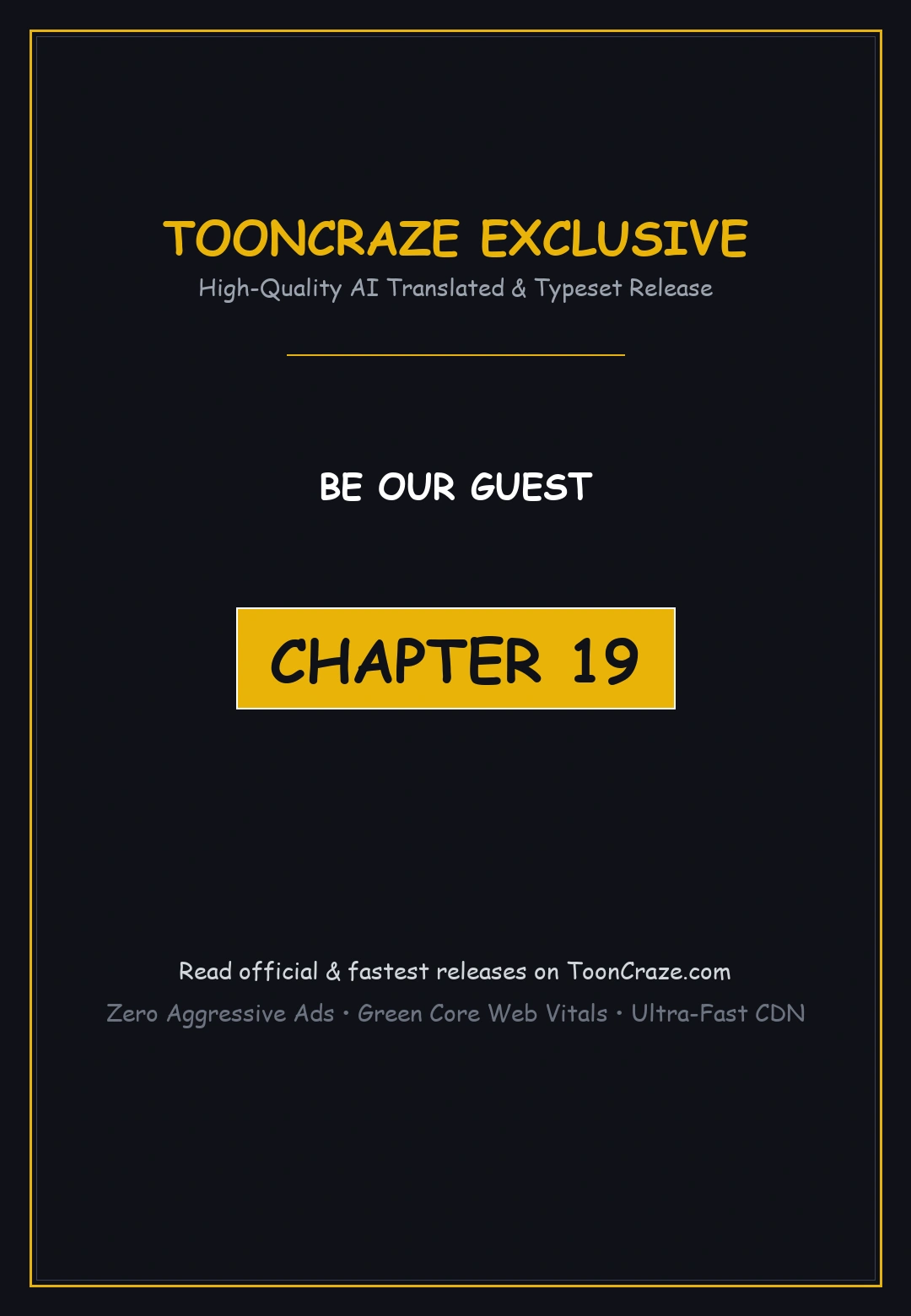 Be Our Guest Chapter 19 - Page 1