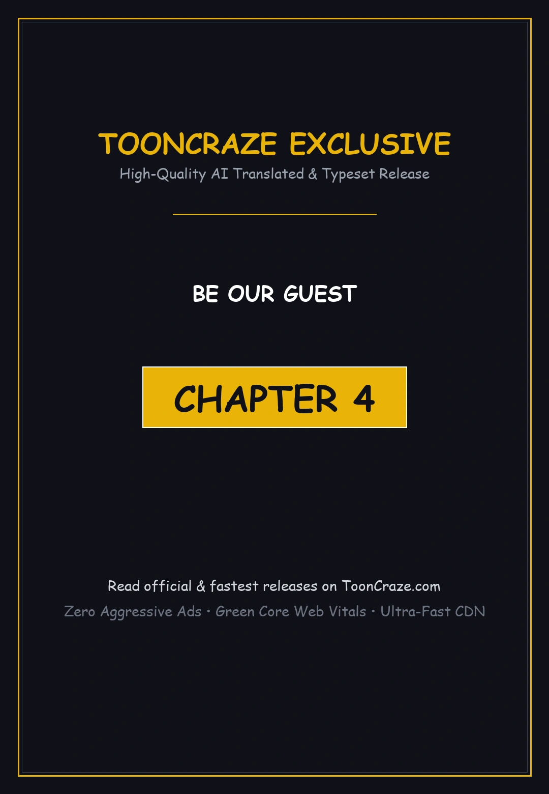 Be Our Guest Chapter 4 - Page 1