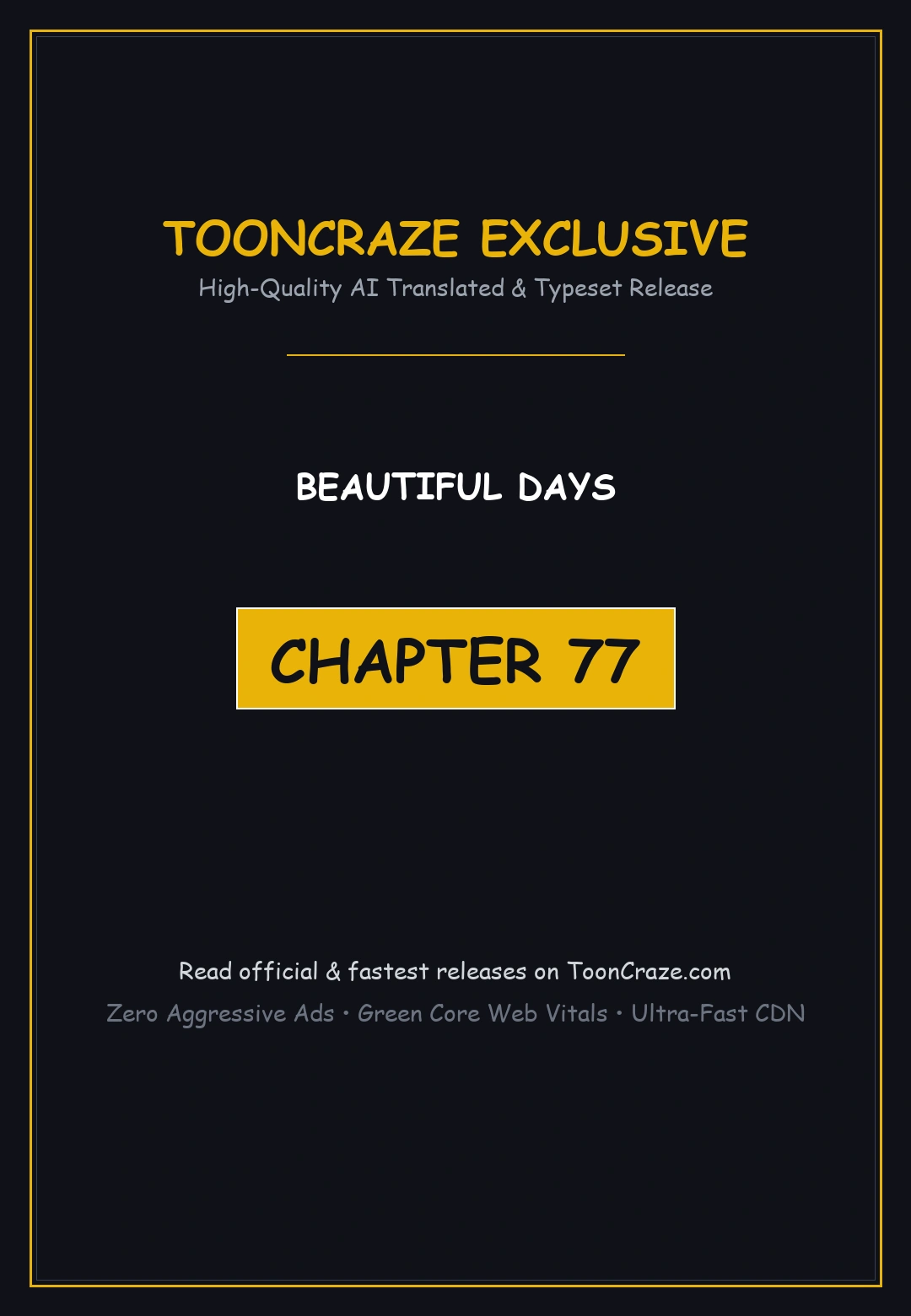 Beautiful Days Chapter 77 - Page 1