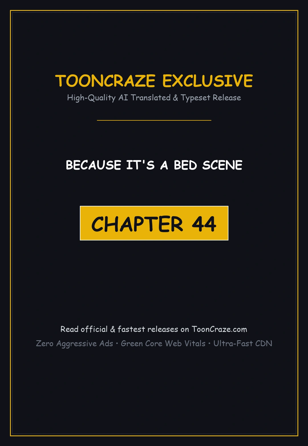 Because Its A Bed Scene Chapter 44 - Page 1
