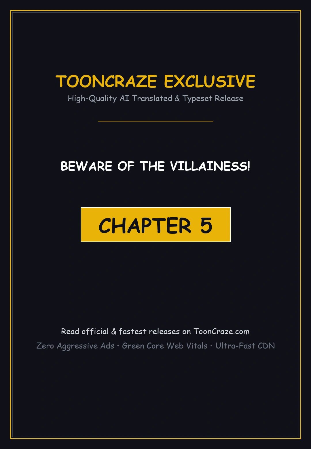 Beware Of The Villainess Manhwa Chapter 5 - Page 1