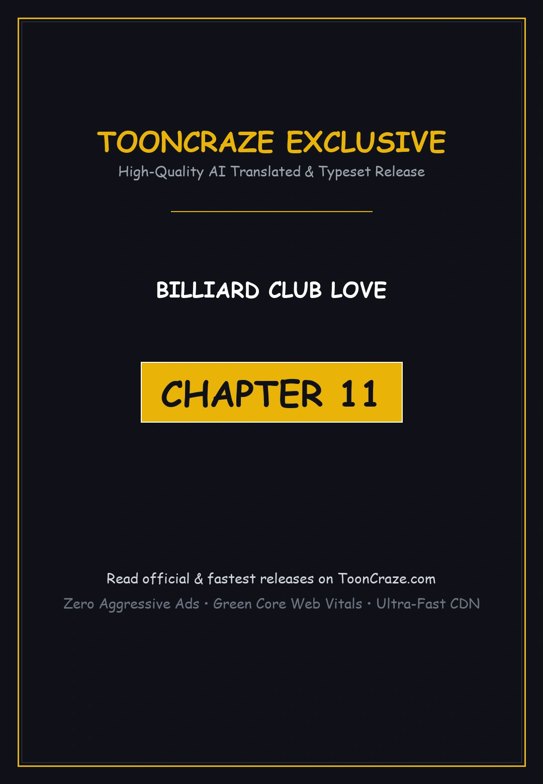 Billiard Club Love Chapter 11 - Page 1