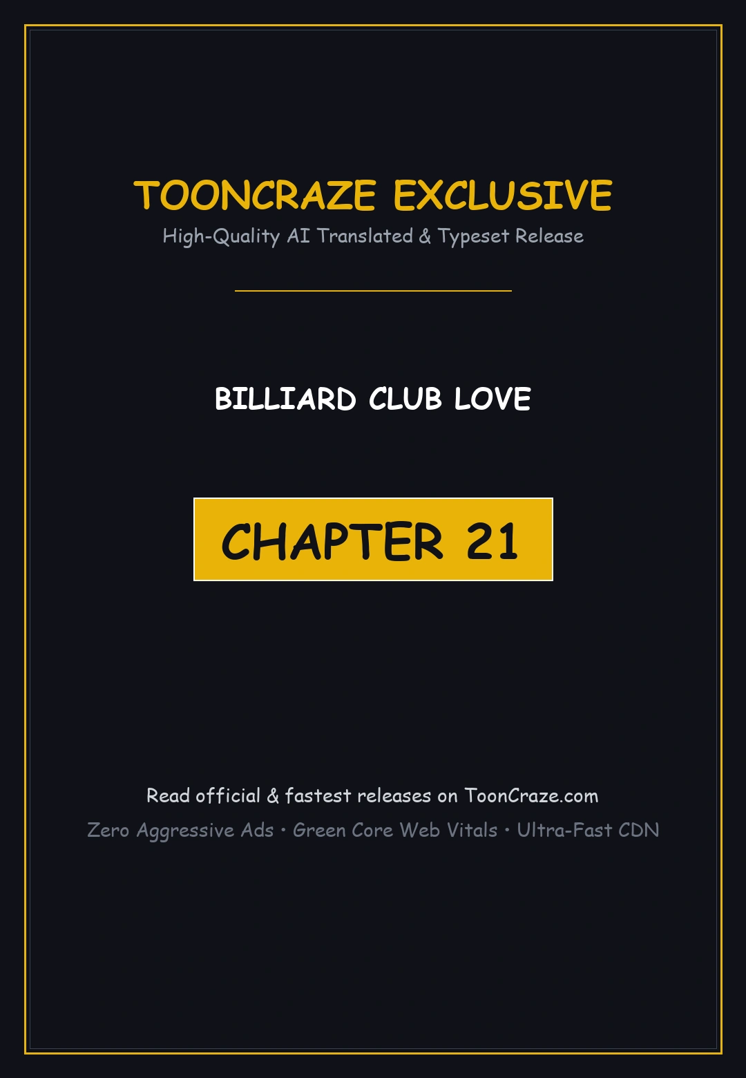Billiard Club Love Chapter 21 - Page 1