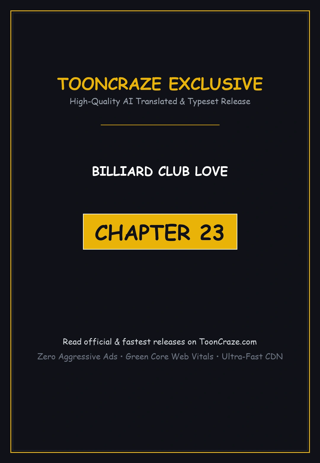 Billiard Club Love Chapter 23 - Page 1
