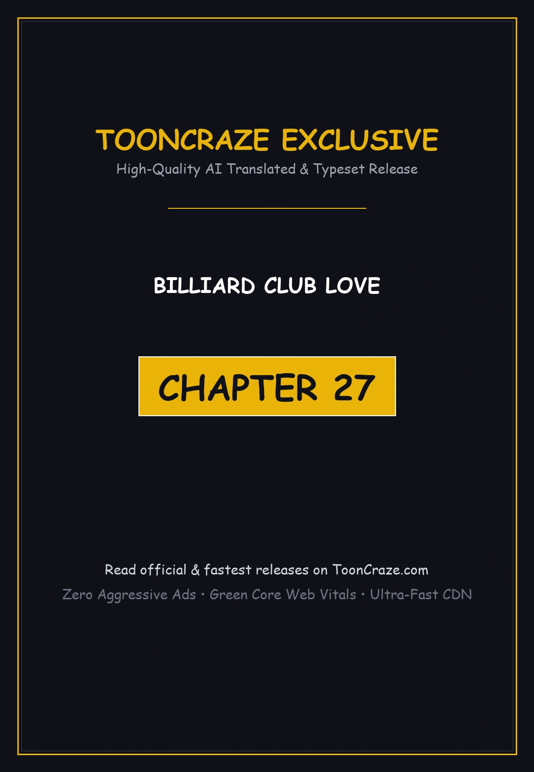 Billiard Club Love Chapter 27 - Page 1