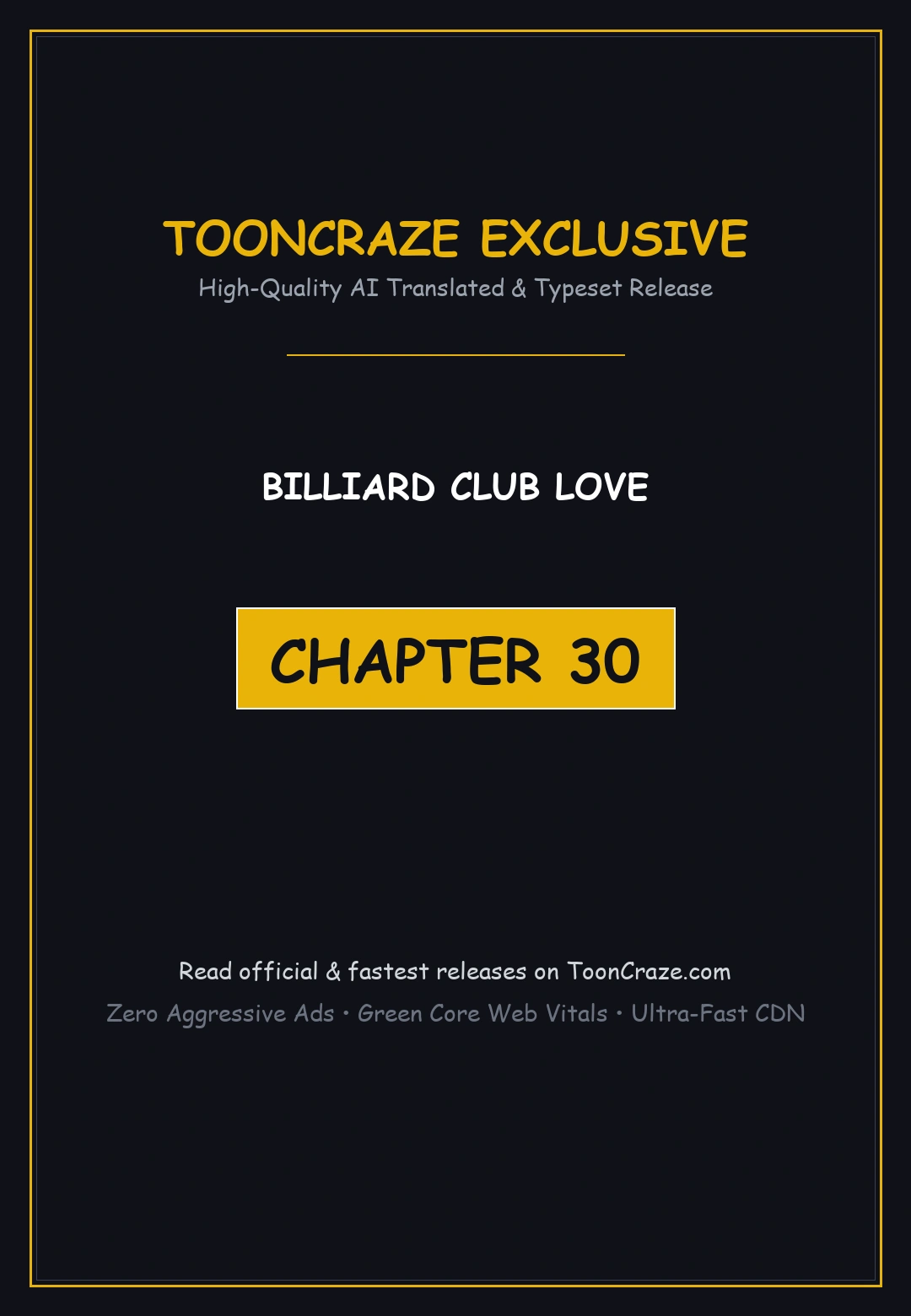Billiard Club Love Chapter 30 - Page 1
