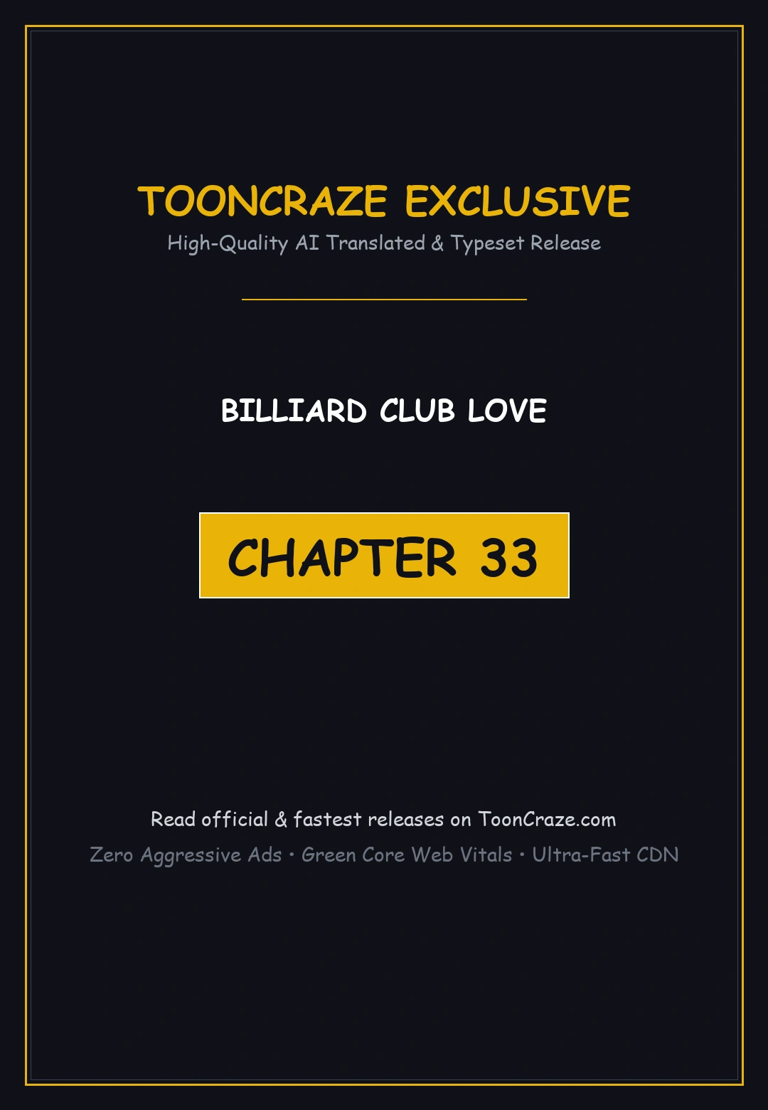 Billiard Club Love Chapter 33 - Page 1