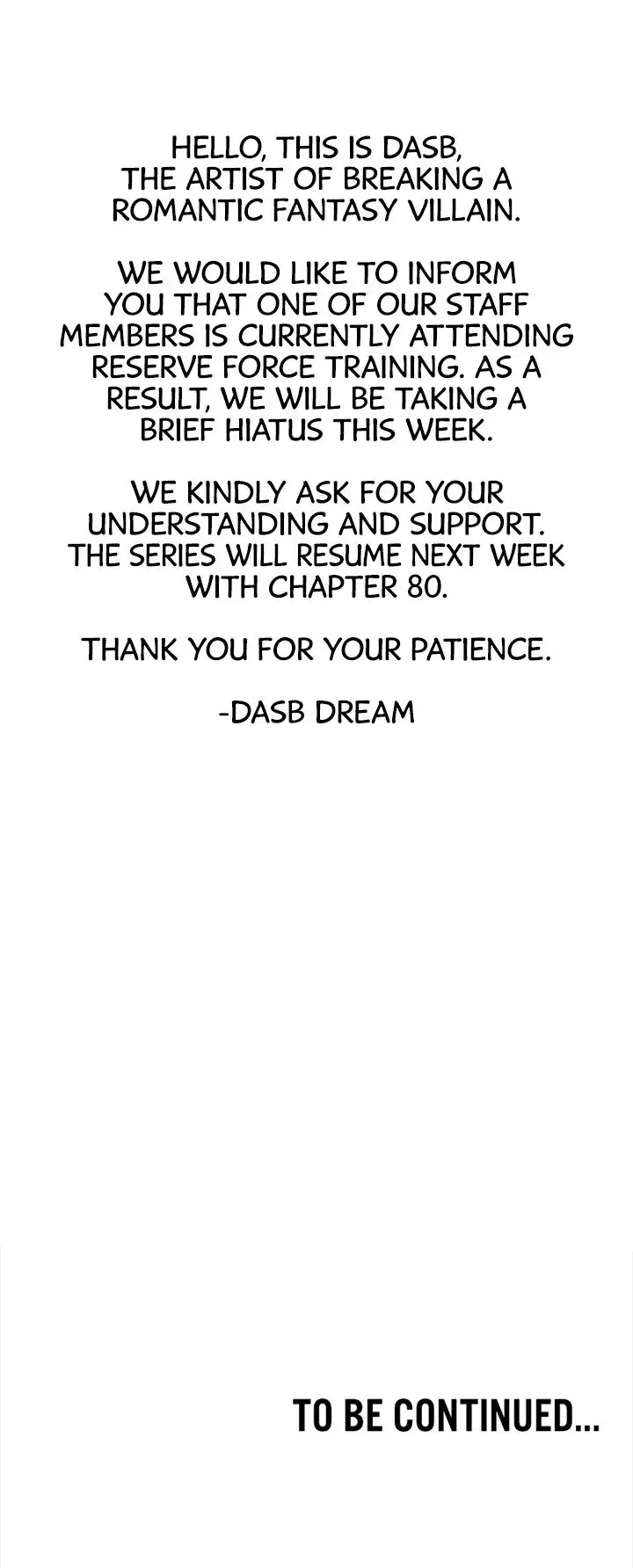 Breaking A Romantic Fantasy Villain Chapter 79.5 - Page 1