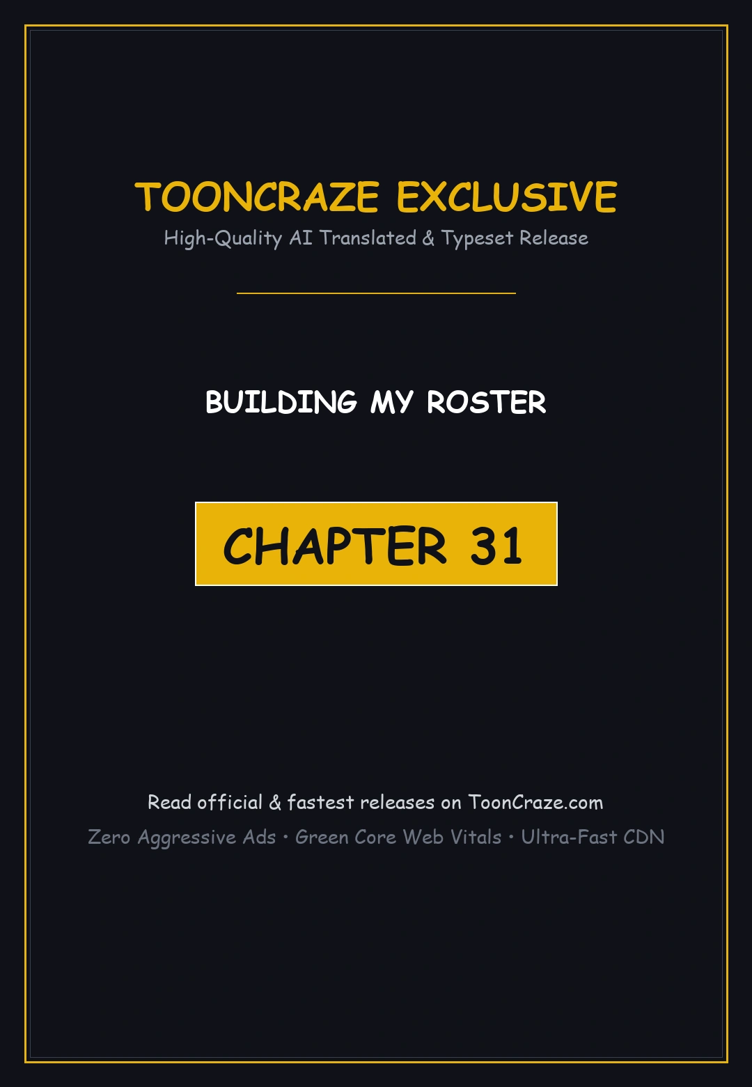 Building My Roster Chapter 31 - Page 1