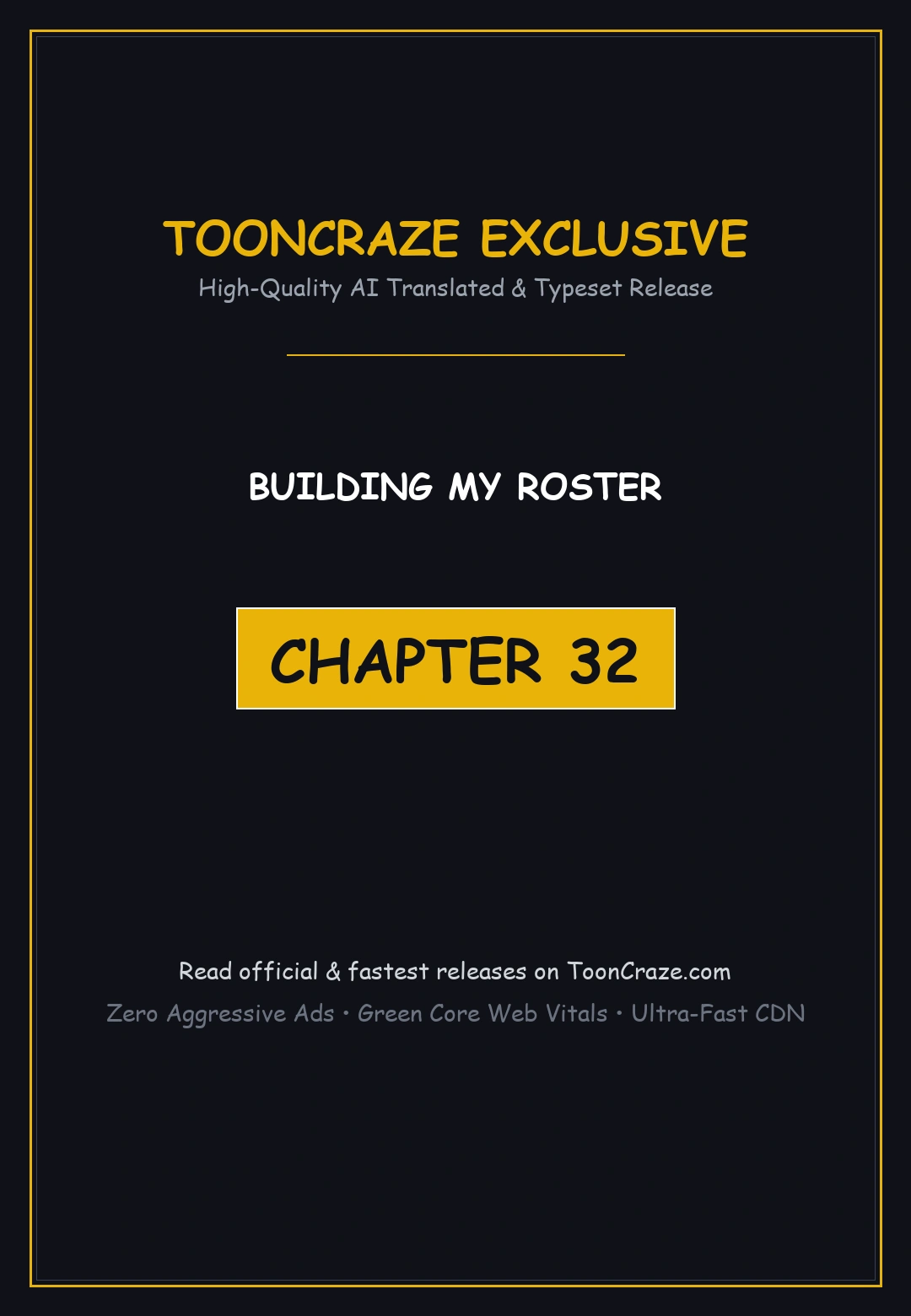Building My Roster Chapter 32 - Page 1