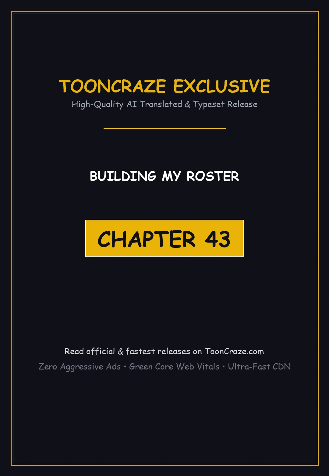 Building My Roster Chapter 43 - Page 1