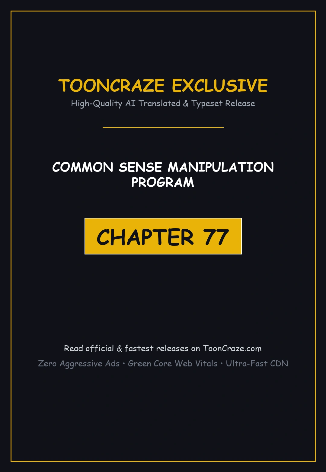 Common Sense Manipulation Program Chapter 77 - Page 1