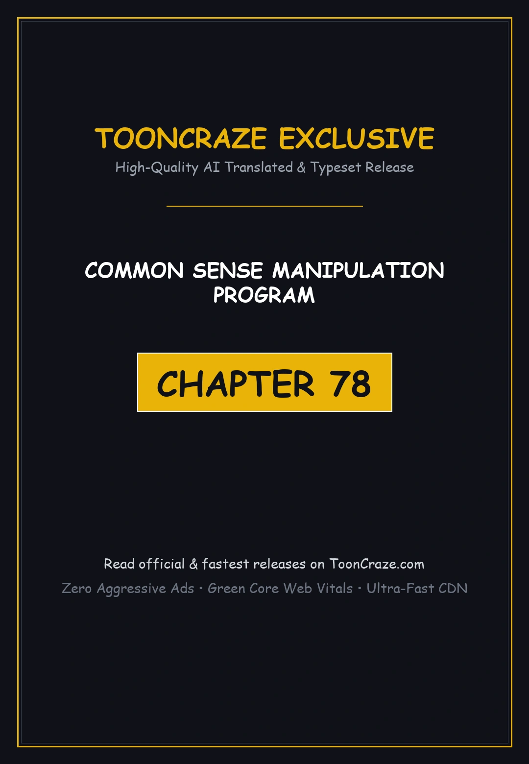 Common Sense Manipulation Program Chapter 78 - Page 1