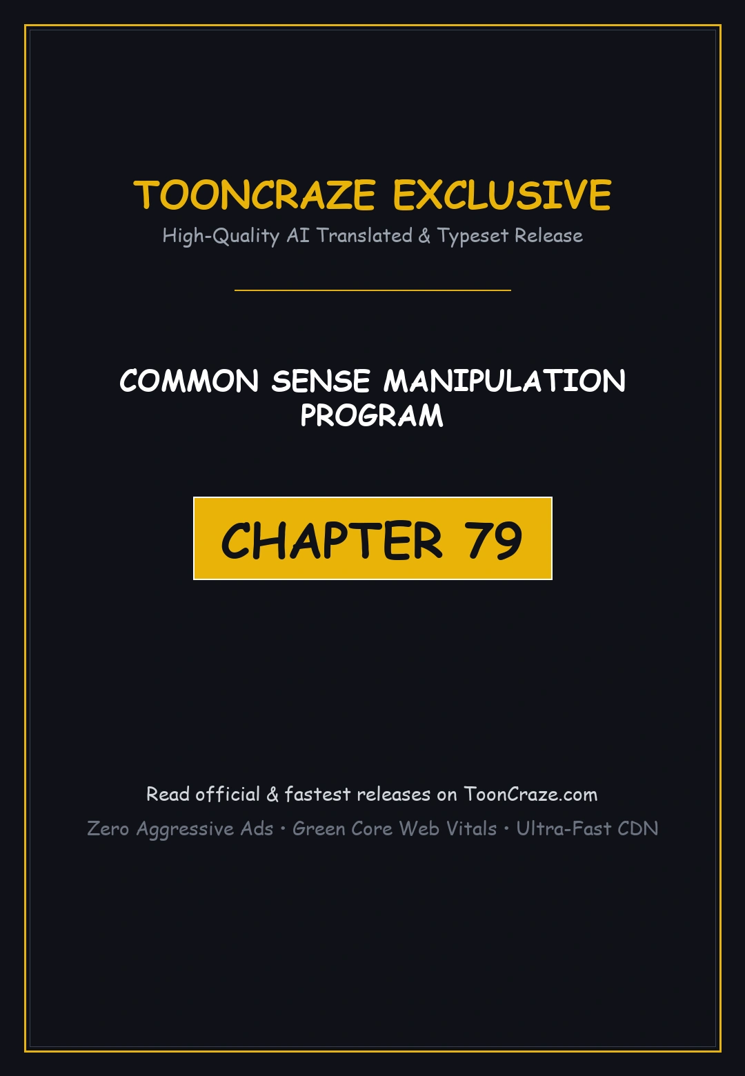 Common Sense Manipulation Program Chapter 79 - Page 1