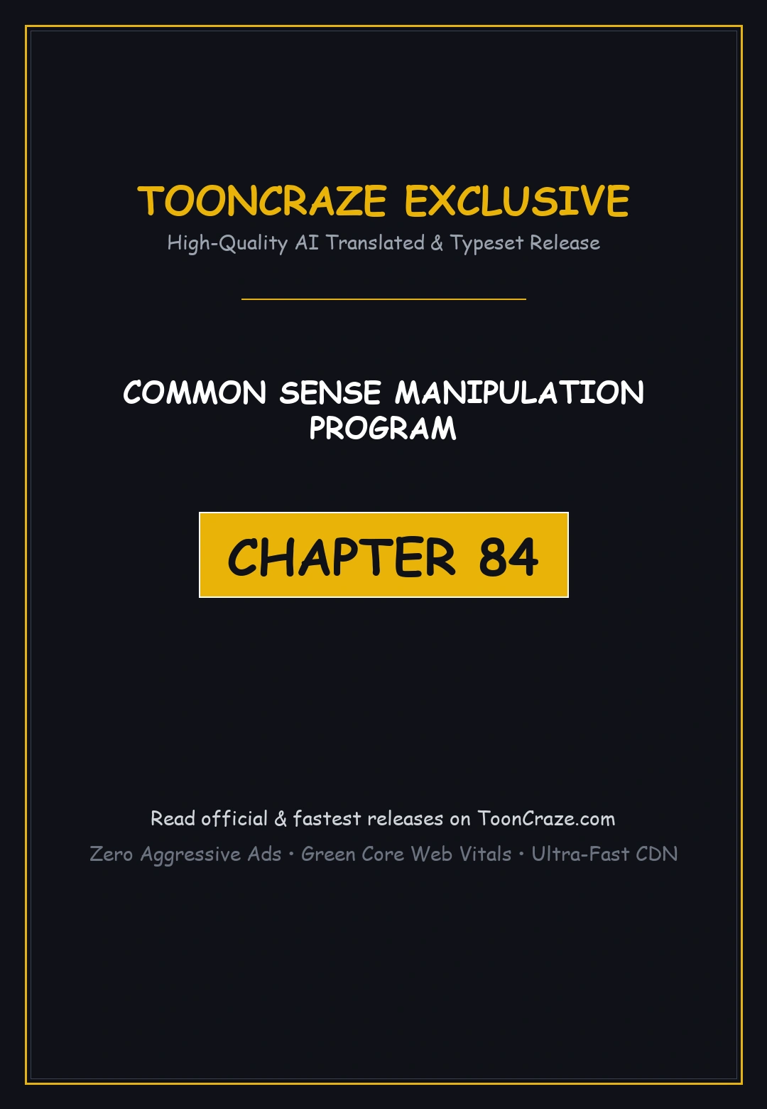 Common Sense Manipulation Program Chapter 84 - Page 1