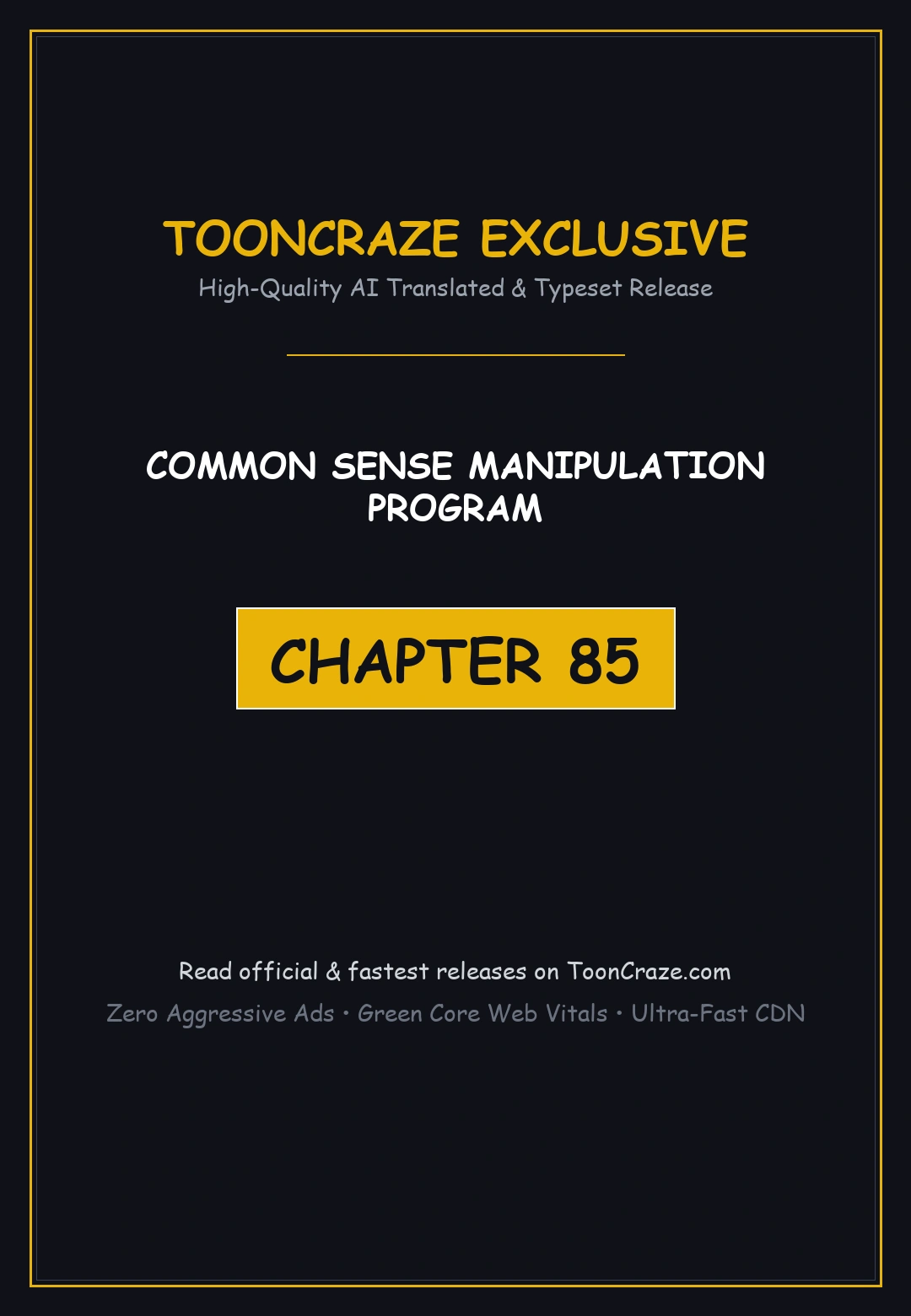 Common Sense Manipulation Program Chapter 85 - Page 1